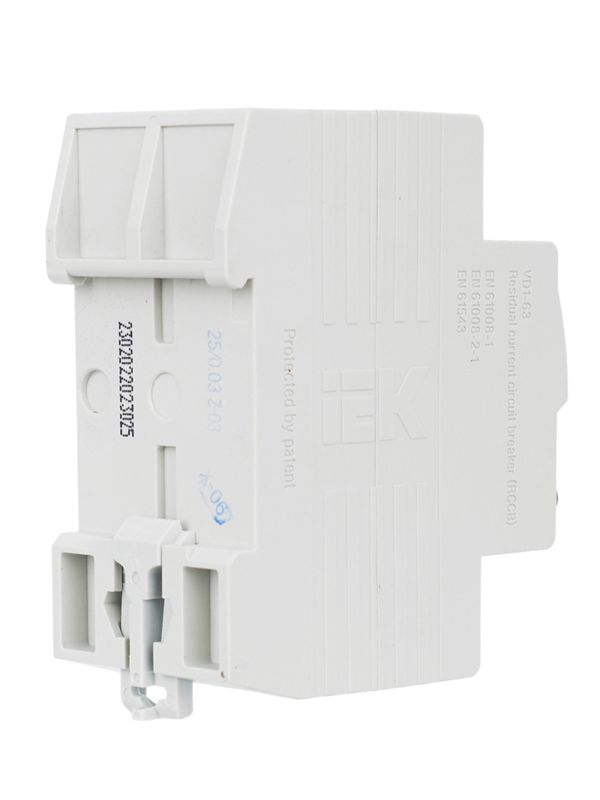 Выключатель дифференциального тока 2п 25А 30мА тип AC ВД1-63 — изображение 3