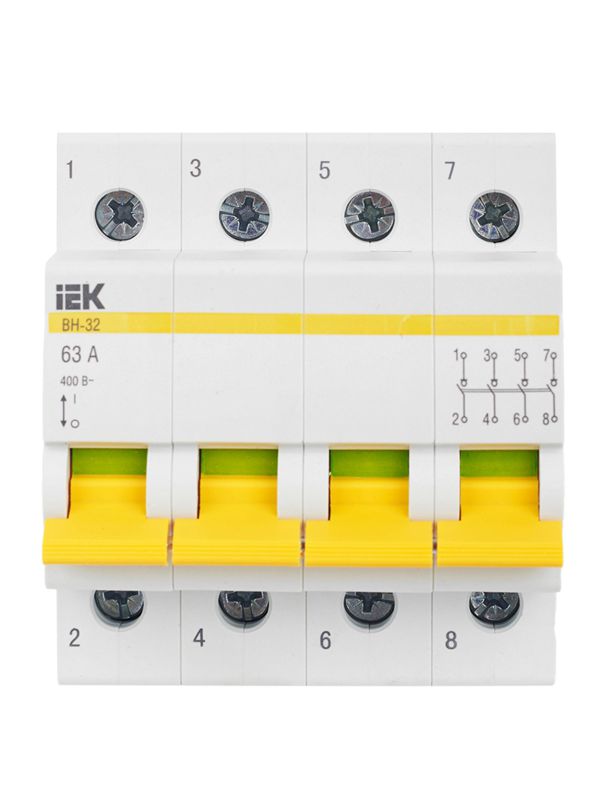 Выключатель нагрузки 4п 63А ВН-32 — изображение 2