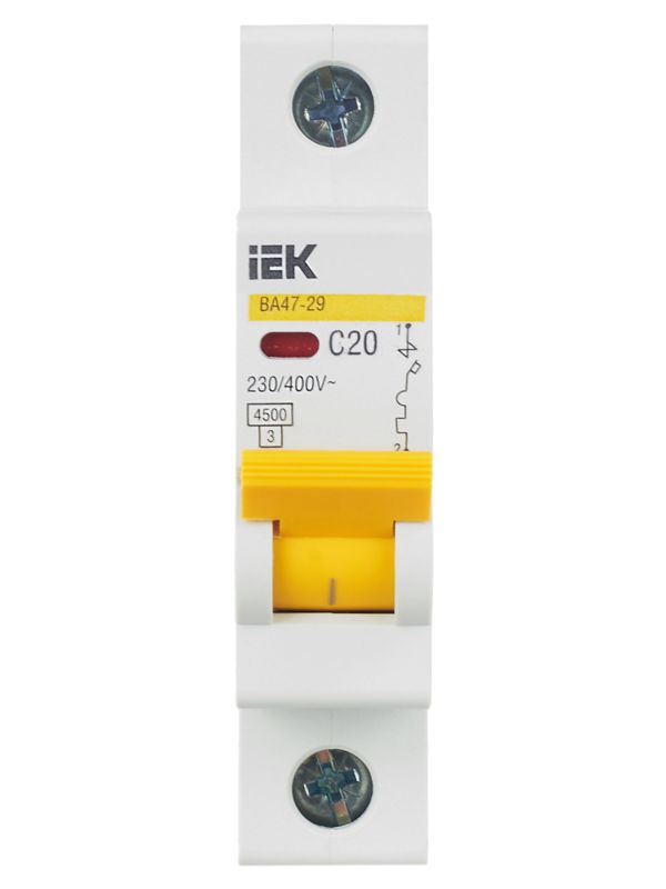 Выключатель автоматический модульный 1п C 20А 4.5кА ВА47-29 — изображение 2