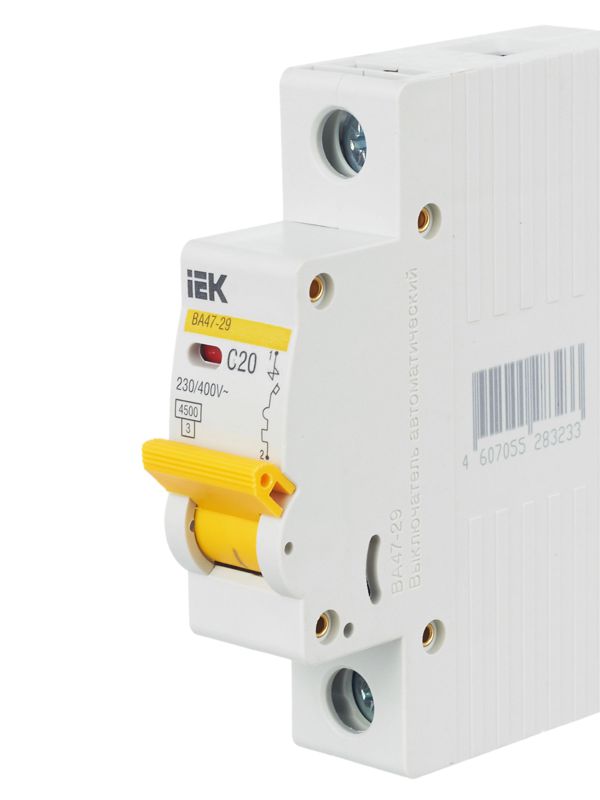 Выключатель автоматический модульный 1п C 20А 4.5кА ВА47-29 — изображение 8
