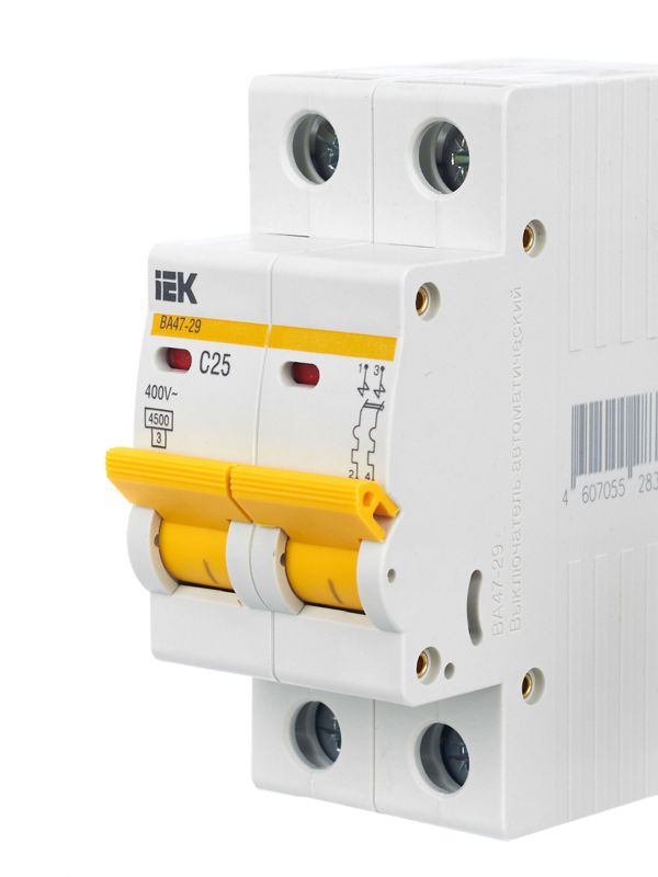 Выключатель автоматический модульный 2п C 25А 4.5кА ВА47-29 — изображение 8