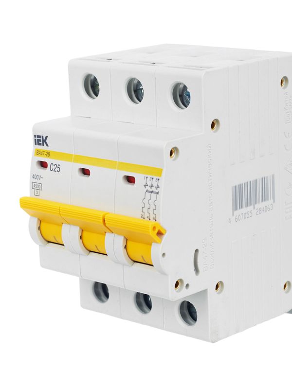 Выключатель автоматический модульный 3п C 25А 4.5кА ВА47-29 — изображение 8