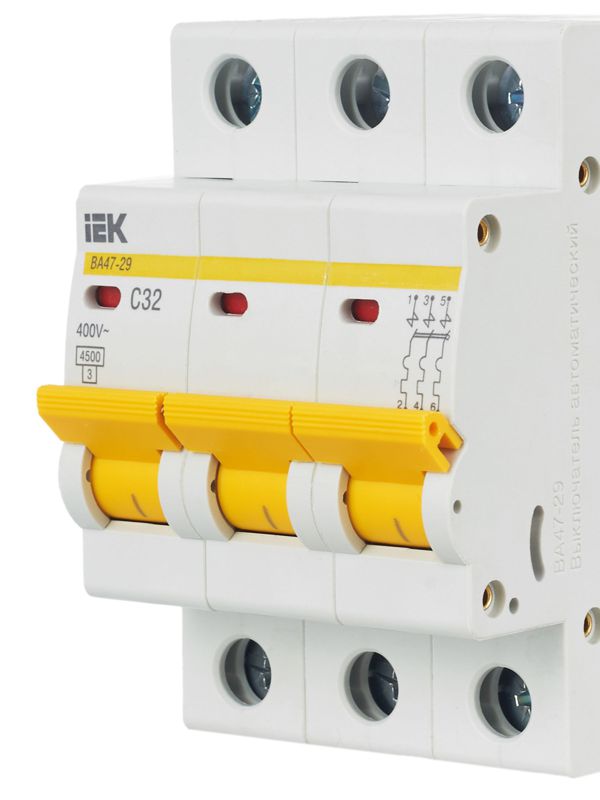 Выключатель автоматический модульный 3п C 32А 4.5кА ВА47-29 — изображение 8