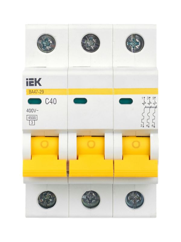Выключатель автоматический модульный 3п C 40А 4.5кА ВА47-29 — изображение 2