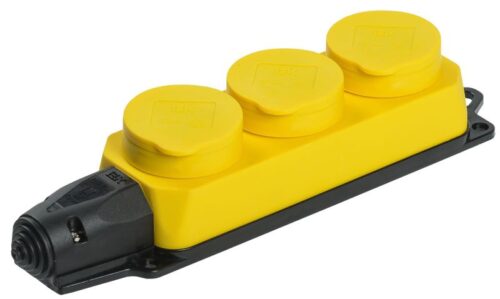 Колодка 3-м ОМЕГА РБ33-1-0м IP44 каучук желт