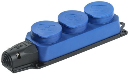 Колодка 3-м ОМЕГА РБ33-1-0м IP44 каучук син