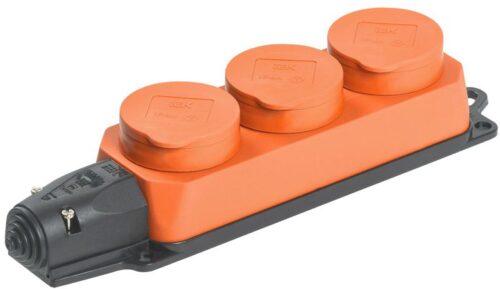 Колодка 3-м ОМЕГА РБ33-1-0м IP44 каучук оранж