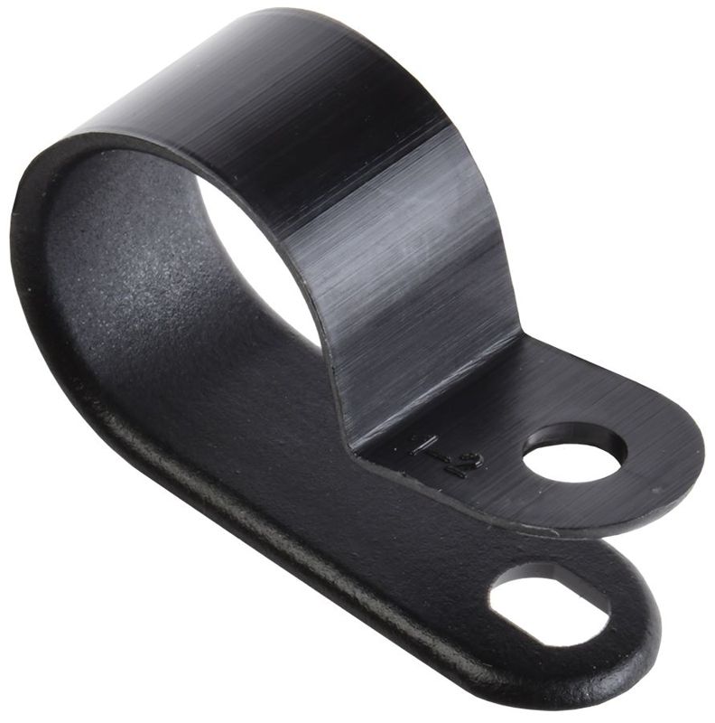 Скоба крепежная 16мм нейлон. черн