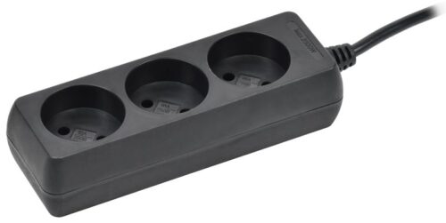 Удлинитель 3х3м без заземл. 10А IP20 У3 250В ПВС 2х0.75 черн