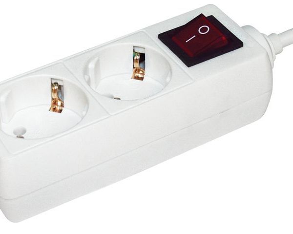 Удлинитель 2х3м с заземл. 16А IP20 У02К 2P+PE 250В 3х1 с выкл