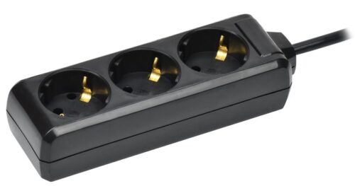 Удлинитель 3х5м с заземл. 16А IP20 У03 250В ПВС 3х1 черн