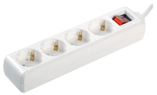 Удлинитель 4х1.5м с заземл. 16А IP20 У04К 2P+PE 250В ПВС 3х1 с выкл