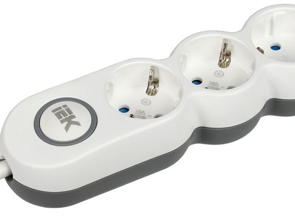 Удлинитель 3х3м с заземл. 16А IP20 Uno У03В 2P+PE 250В 3х1.5