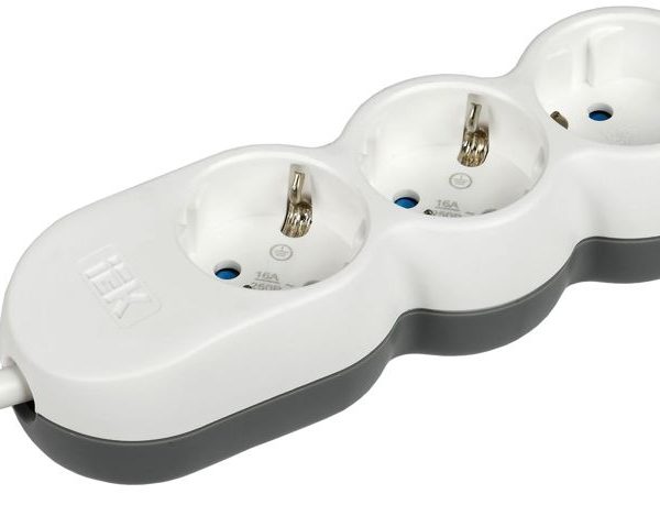 Удлинитель 3х1.5м с заземл. 16А IP20 Uno У03 2P+PE 250В 3х1.5