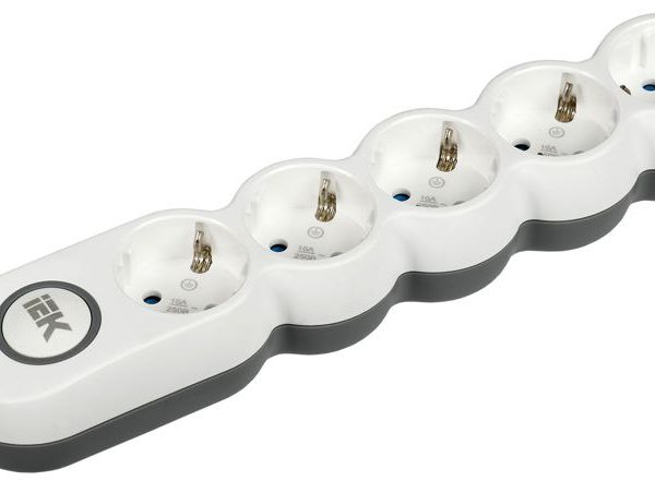 Удлинитель 5х3м с заземл. 16А IP20 Uno У05В 2P+PE 250В 3х1.5