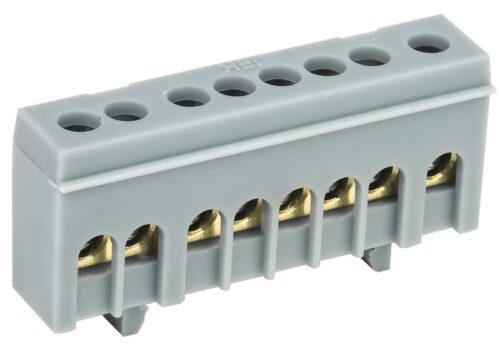 Шина L "фаза" в корп. изоляции на DIN-рейку ШНИ-6х9-8-К-Ср