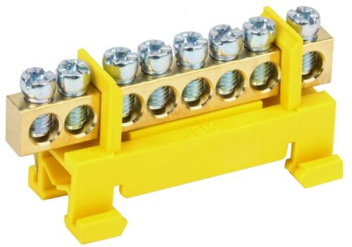 Шина PE "земля" на DIN-изол. "Стойка" ШНИ-6х9-8-С-Ж