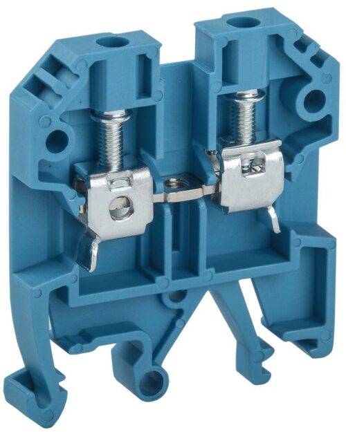 Клемма винтовая КВИ-4кв.мм синяя