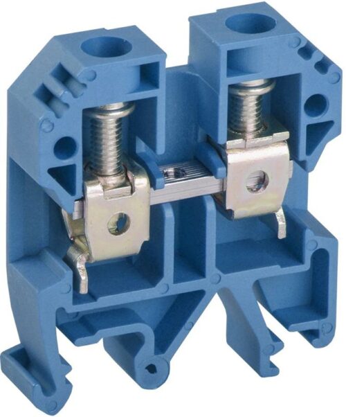 Клемма винтовая КВИ-6кв.мм синяя