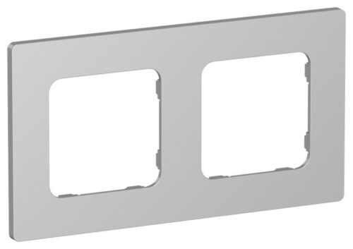 Рамка 2-м СП FLITE РУ-2-К-ФлА алюм