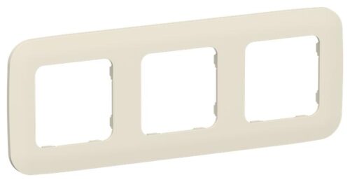 Рамка 3-м СП FLITE РУ-3-А-ФлСл сливочный