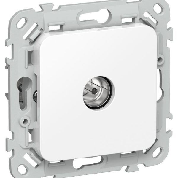 Розетка телевизионная оконечная СП FLITE РТВм-1-1-1-ФлБ тип M экранир. механизм бел