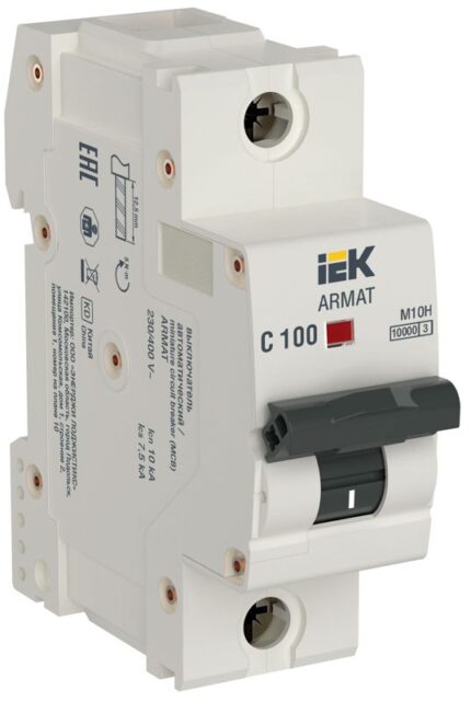 Выключатель автоматический модульный 1п C 100А M10H