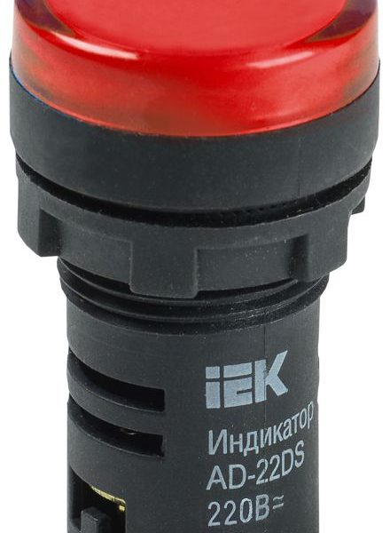 Лампа светосигнальная AD22DS d22мм 230В красн