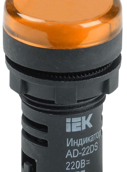 Лампа светосигнальная AD22DS d22мм 230В AC желт