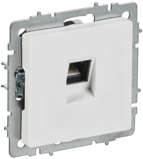 Розетка компьютерная СП BRITE РК10-БрАБ RJ45 кат.5E механизм арктич. бел