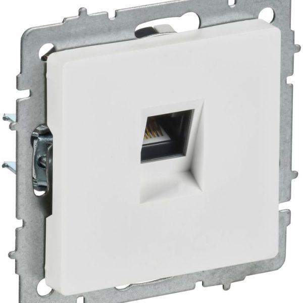 Розетка компьютерная СП BRITE РК11-БрАБ RJ45 кат.6 механизм арктич. бел