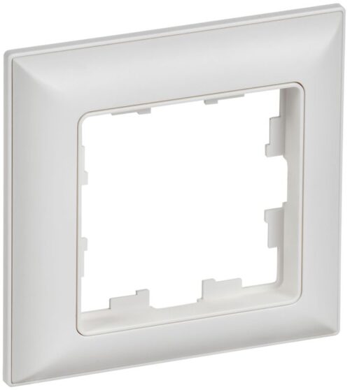 Рамка 1-м BRITE РУ-1-БрАБ арктич. бел./бел