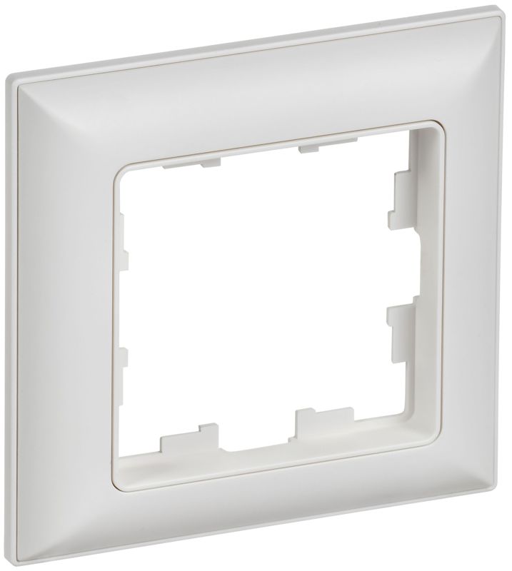 Рамка 1-м BRITE РУ-1-БрАБ арктич. бел./бел