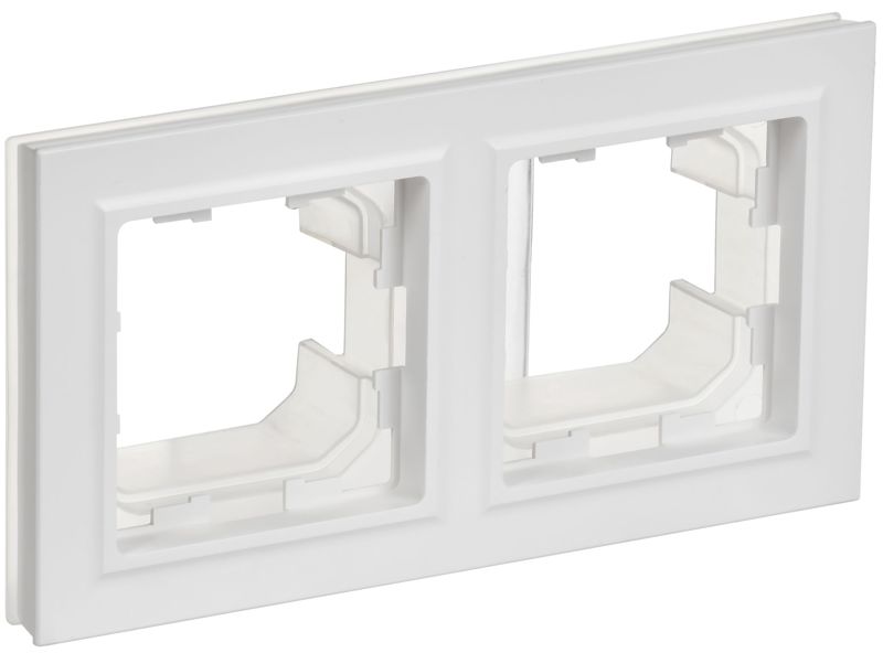 Рамка 2-м BRITE РУ-2-БрАБ-44 IP44 арктич. бел