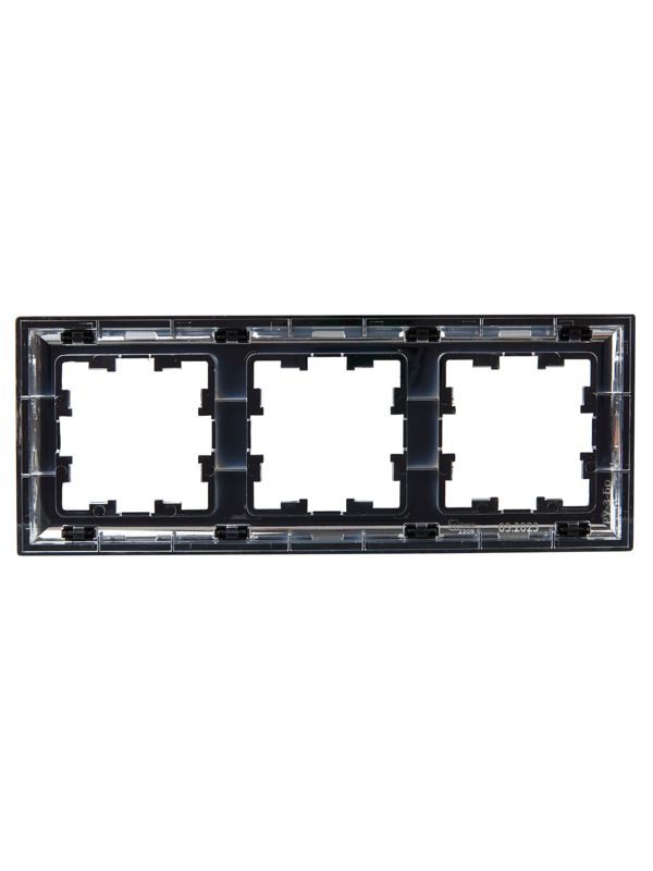 Рамка 3-м BRITE РУ-3-Бр хром/черн — изображение 2