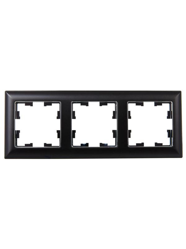 Рамка 3-м BRITE РУ-3-Бр хром/черн — изображение 3