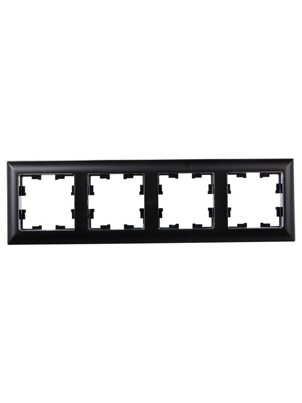 Рамка 4-м BRITE РУ-4-Бр хром/черн — изображение 2