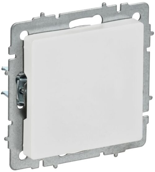 Заглушка BRITE МЗ10-БрАБ с суппортом механизм арктич. бел