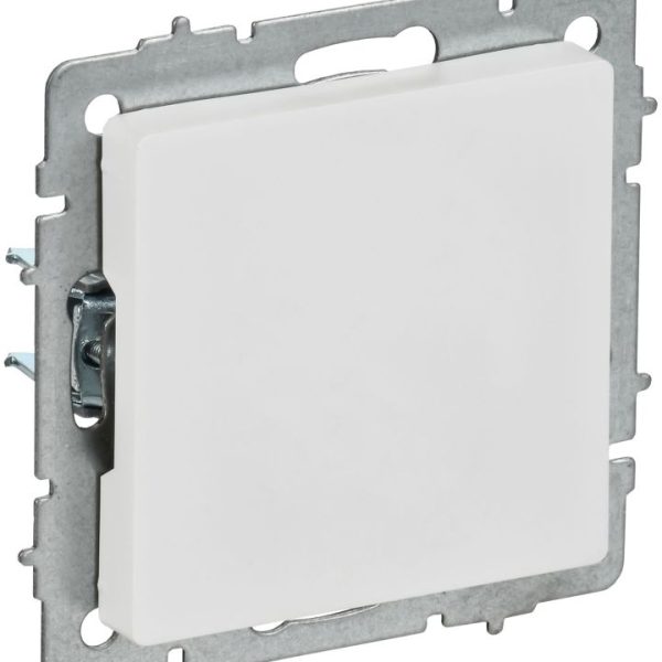Заглушка BRITE МЗ10-БрАБ с суппортом механизм арктич. бел