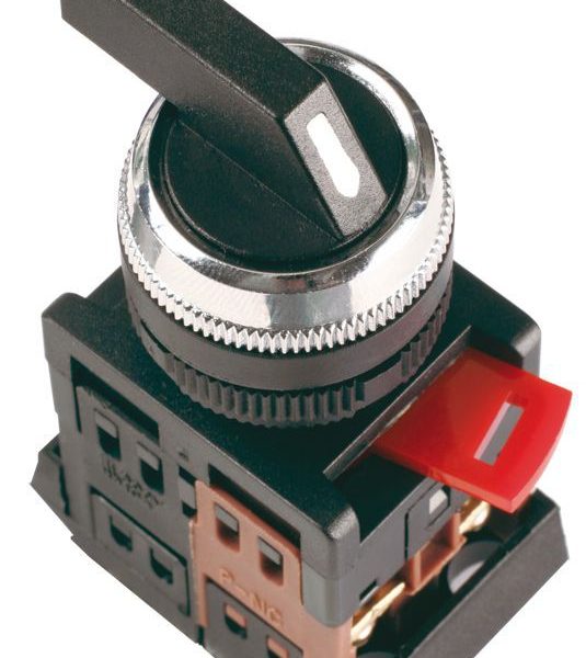 Переключатель ALCLR-22 на 3 полож. черн. I-O-II 1з+1p