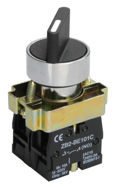 Переключатель LAY5-BD25 на 2 полож. 1НО+1НЗ черн. I-O станд. ручка