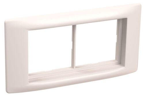 Рамка 4мод. с суппортом бел. 60мм