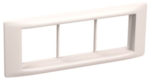 Рамка 6мод. с суппортом 60мм бел