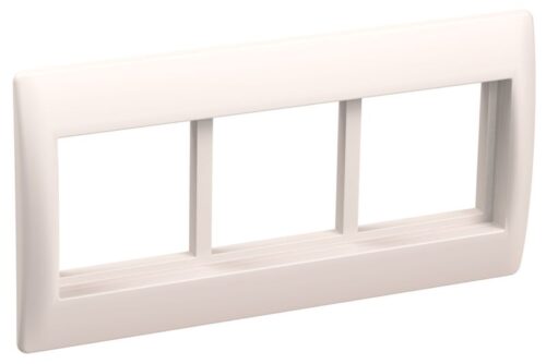 Рамка 6мод. с суппортом 75мм бел