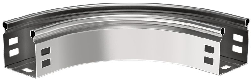 Угол для лотка плавный 90град. 100х50 Г01