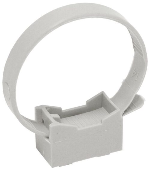 Держатель хомутный для труб со стяжкой d32-63 CFF2 сер