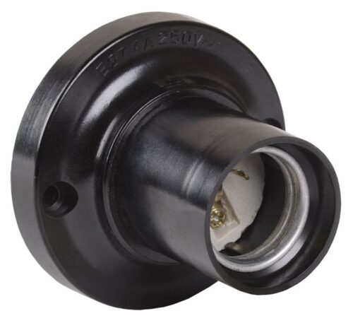 Патрон потолочный E27 Пкб27-04-К21 карболит. с этикеткой черн