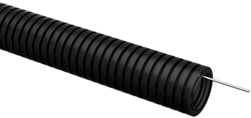 Труба гофрированная ПВХ d40мм с протяжкой черн