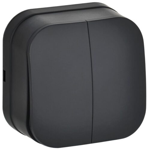 Выключатель 2-кл. ОП GLORY ВС20-2-0-ХЧм 10А черн. матов