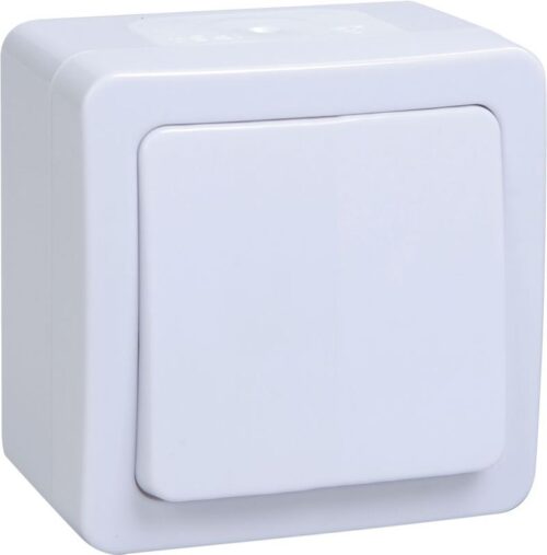 Переключатель проходной 1-кл. ОП Гермес Plus 10А IP54 ВСп20-1-0-ГПБ бел